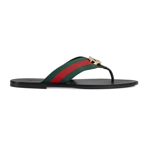 gucci red thong sandals|Gucci unisex sandals.